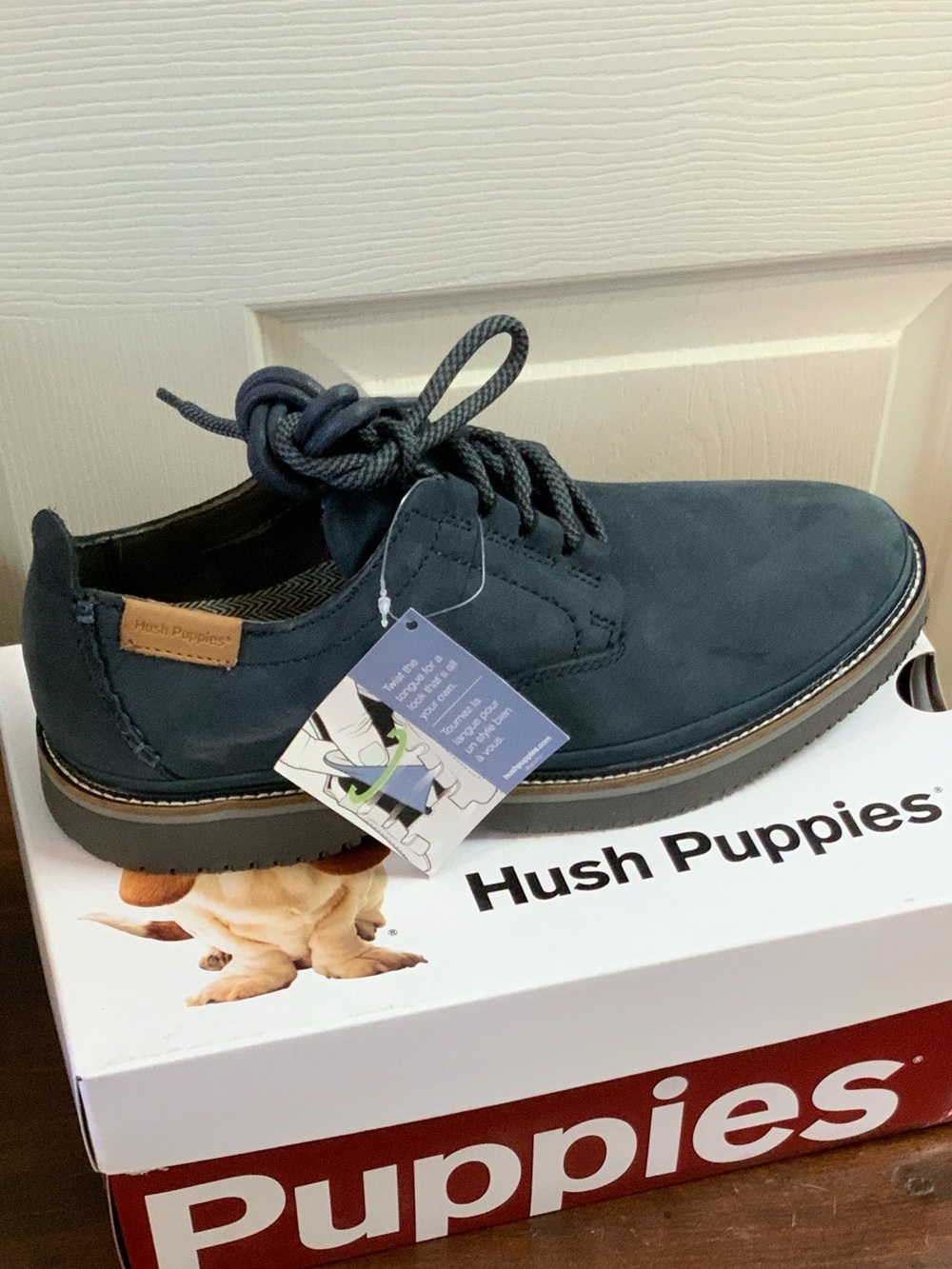 Hush Puppies Men's BERNARD CONVOY OXFORD Lace-Up with gray Accent HM1902410